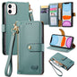 Love Zipper Lanyard Leather Phone Case, For iPhone 11, For iPhone 11 Pro, For iPhone X / XS, For iPhone XR