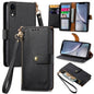Love Zipper Lanyard Leather Phone Case, For iPhone 11, For iPhone 11 Pro, For iPhone X / XS, For iPhone XR