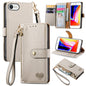 Love Zipper Lanyard Leather Phone Case, For iPhone 14 Pro Max, For iPhone 7 / 8 / SE 2022, For iPhone 13 Pro Max, For iPhone 13 Pro