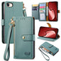 Love Zipper Lanyard Leather Phone Case, For iPhone 16e, For iPhone 16 Pro Max, For iPhone 16 Pro, For iPhone 16 Plus
