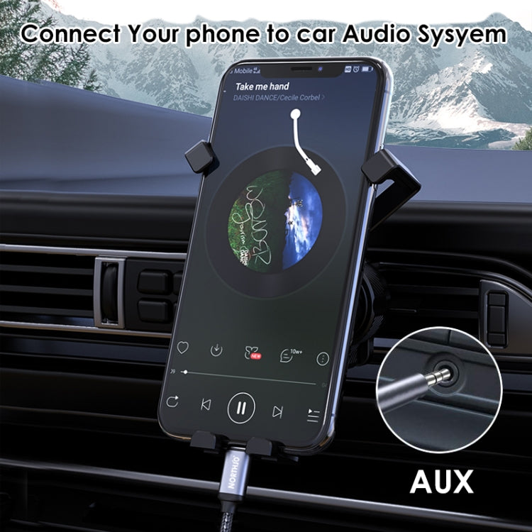 NORTHJO UTM03 Type-C to 3.5mm Audio Aux Jack Headphone Cable, 0.5m, 1m, 1.5m