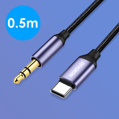 NORTHJO UTM03 Type-C to 3.5mm Audio Aux Jack Headphone Cable, 0.5m, 1m, 1.5m