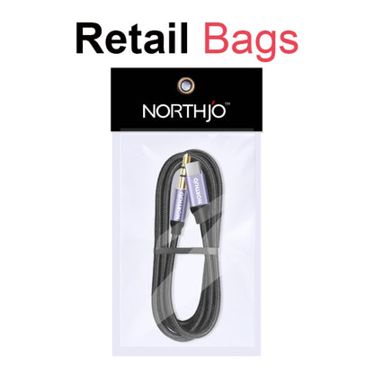 NORTHJO UTM03 Type-C to 3.5mm Audio Aux Jack Headphone Cable, 0.5m, 1m, 1.5m
