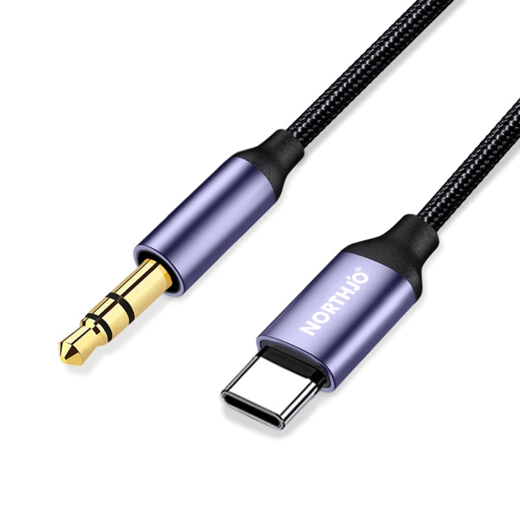 NORTHJO UTM03 Type-C to 3.5mm Audio Aux Jack Headphone Cable, 0.5m, 1m, 1.5m