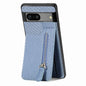 Carbon Fiber Vertical Flip Zipper Phone Case