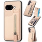 Carbon Fiber Vertical Flip Zipper Phone Case, For Google Pixel 10 / 10 Pro, For Google Pixel 9a, For Google Pixel 9 Pro XL, For Google Pixel 9 / 9 Pro