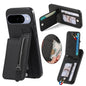 Carbon Fiber Vertical Flip Zipper Phone Case, For Google Pixel 11 Pro XL, For Google Pixel 11, For Google Pixel 11 Pro, For Google Pixel 10 Pro XL
