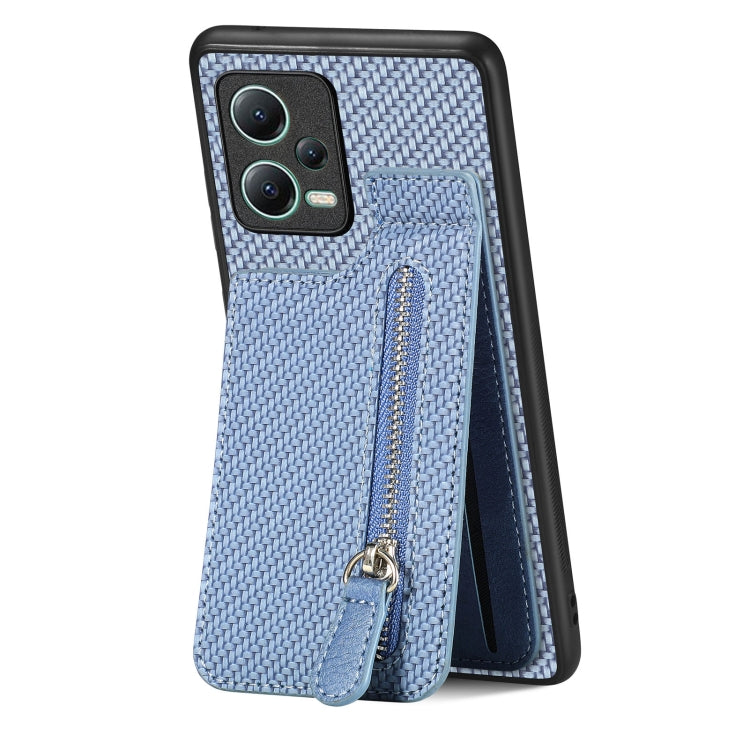Carbon Fiber Vertical Flip Zipper Phone Case, Series 1