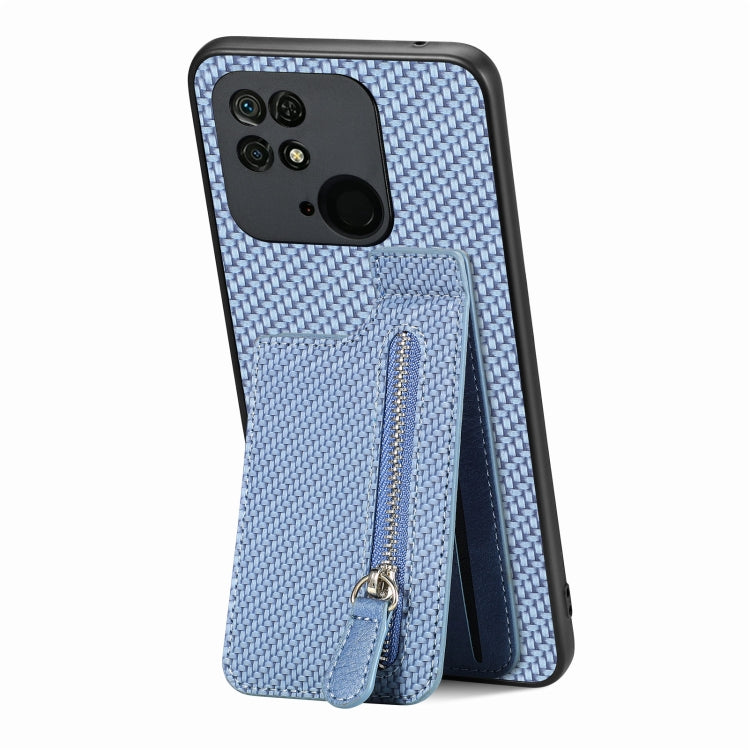 Carbon Fiber Vertical Flip Zipper Phone Case, Series 1
