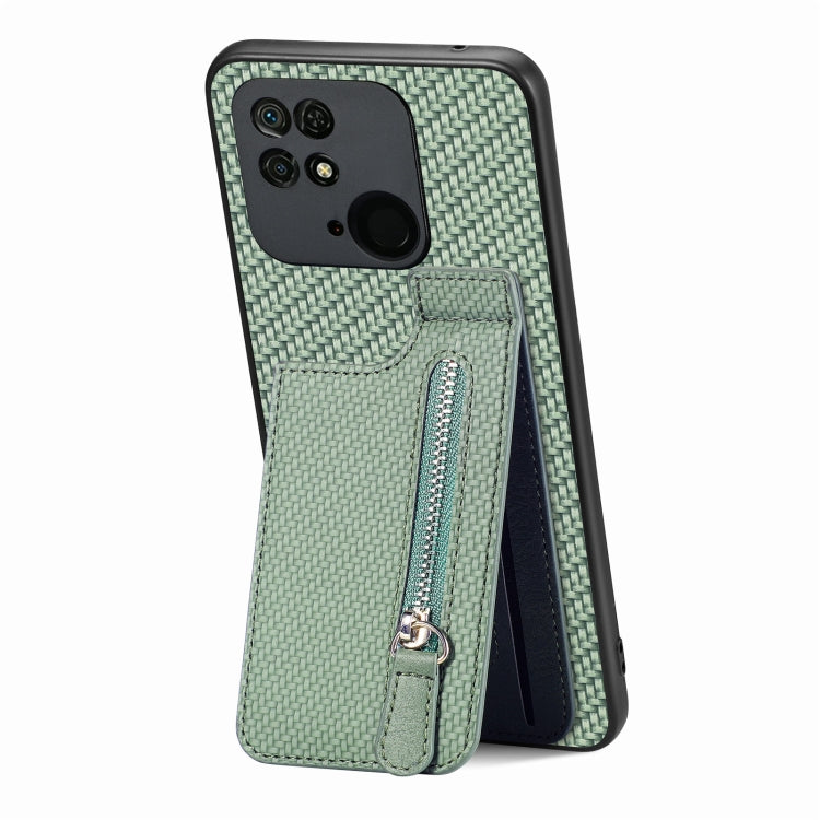 Carbon Fiber Vertical Flip Zipper Phone Case, Series 1
