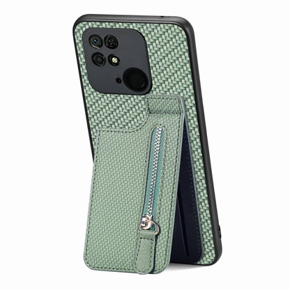 Carbon Fiber Vertical Flip Zipper Phone Case, Series 1