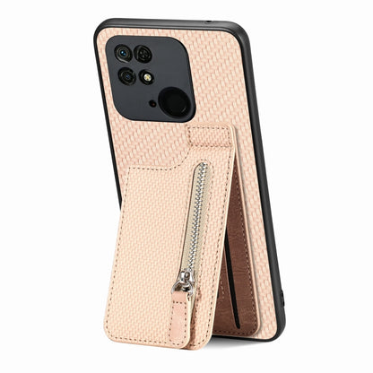 Carbon Fiber Vertical Flip Zipper Phone Case, Series 1