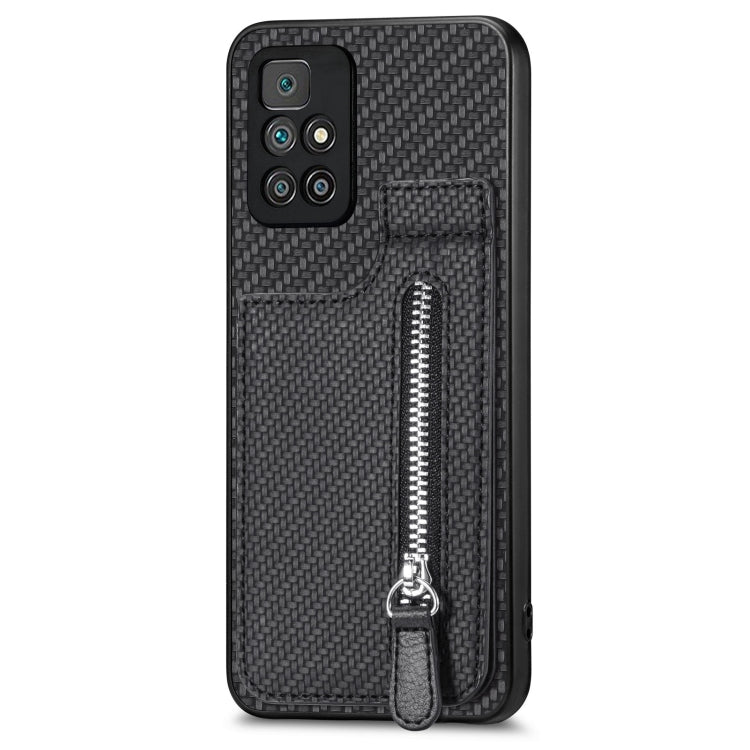 Carbon Fiber Vertical Flip Zipper Phone Case, Series 1