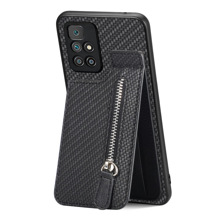 Carbon Fiber Vertical Flip Zipper Phone Case, Series 1