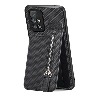 Carbon Fiber Vertical Flip Zipper Phone Case, Series 1