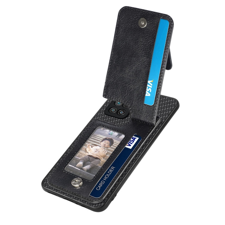 Carbon Fiber Vertical Flip Zipper Phone Case, Series 1