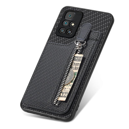 Carbon Fiber Vertical Flip Zipper Phone Case, Series 1