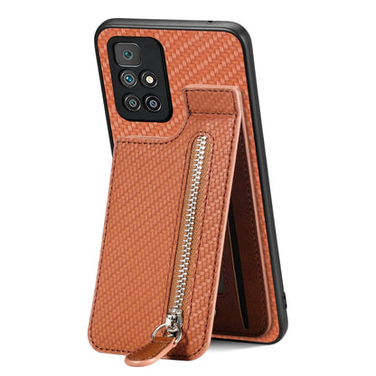 Carbon Fiber Vertical Flip Zipper Phone Case, Series 1