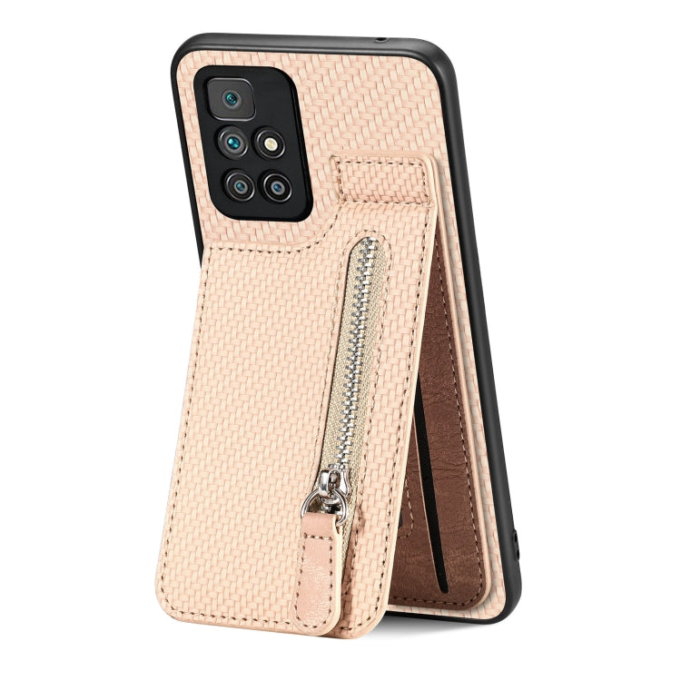 Carbon Fiber Vertical Flip Zipper Phone Case, Series 1