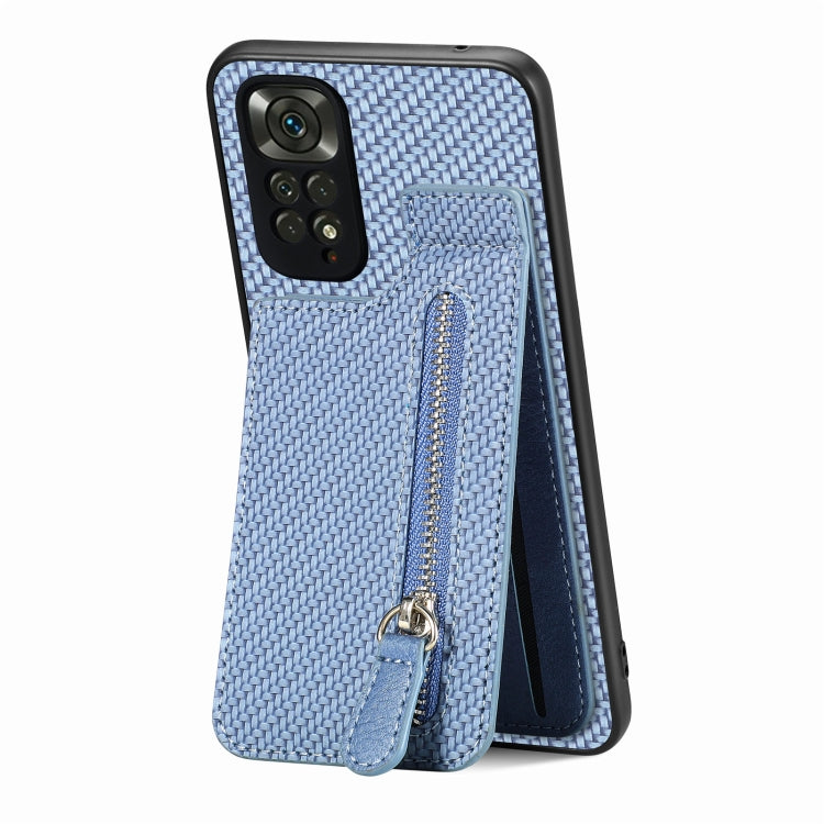 Carbon Fiber Vertical Flip Zipper Phone Case, Series 1