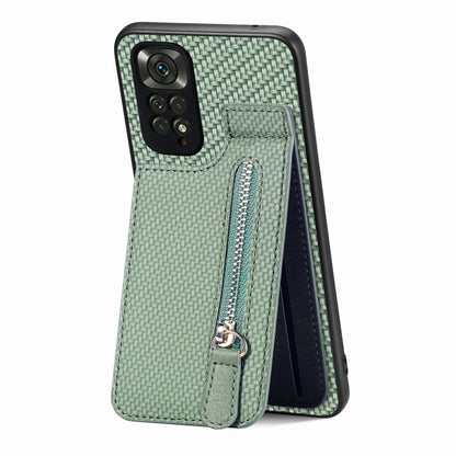 Carbon Fiber Vertical Flip Zipper Phone Case, Series 1