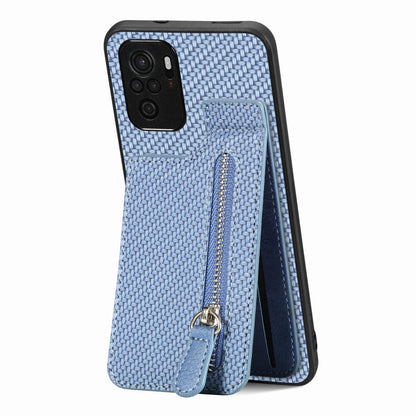 Carbon Fiber Vertical Flip Zipper Phone Case, Series 1