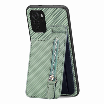 Carbon Fiber Vertical Flip Zipper Phone Case, Series 1