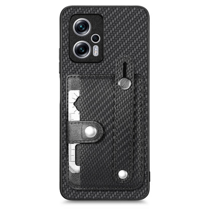 Wristband Kickstand Card Wallet Back Phone Case with Tool Knife