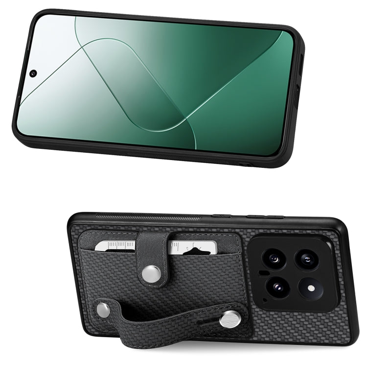 Wristband Kickstand Card Wallet Back Phone Case with Tool Knife