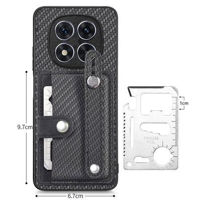 Wristband Kickstand Card Wallet Back Phone Case with Tool Knife