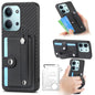 Wristband Kickstand Card Wallet Back Phone Case with Tool Knife