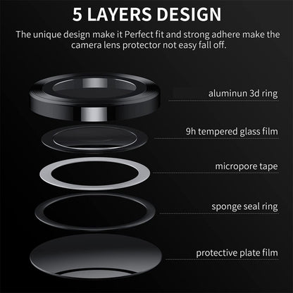 ENKAY Hat-Prince 9H Rear Lens Aluminium Alloy Tempered Glass Film