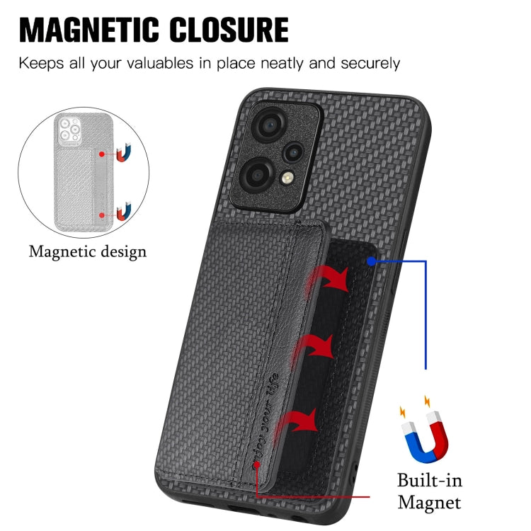 Carbon Fiber Magnetic Card Bag Phone Case