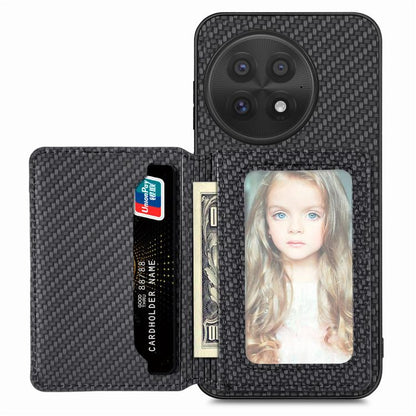 Carbon Fiber Magnetic Card Bag Phone Case, For OnePlus Ace 6 / 6T / 15R, For OnePlus 15, For OnePlus 13