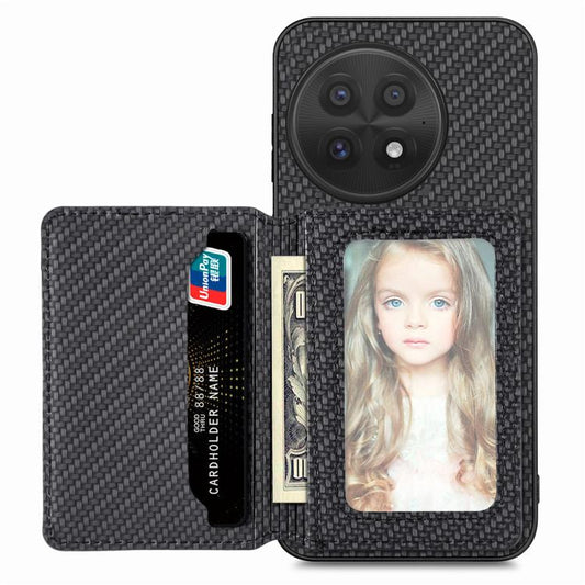 Carbon Fiber Magnetic Card Bag Phone Case
