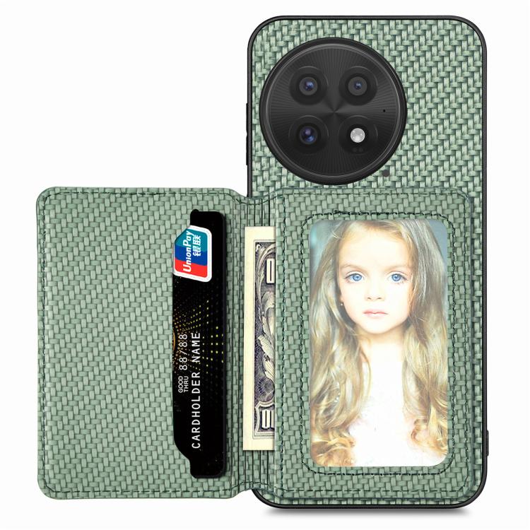 Carbon Fiber Magnetic Card Bag Phone Case