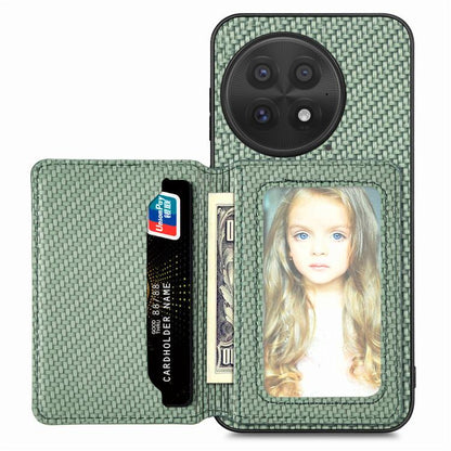 Carbon Fiber Magnetic Card Bag Phone Case, For OnePlus Ace 6 / 6T / 15R, For OnePlus 15, For OnePlus 13