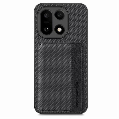 Carbon Fiber Magnetic Card Bag Phone Case, For OnePlus 15, For OnePlus 13