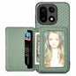 Carbon Fiber Magnetic Card Bag Phone Case, For OnePlus 15, For OnePlus 13