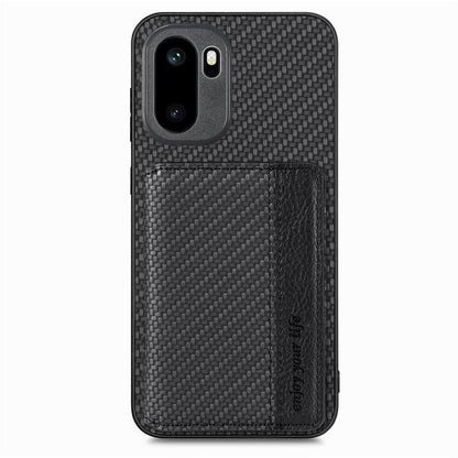 Carbon Fiber Magnetic Card Bag Phone Case, For OnePlus Ace 6 / 6T / 15R, For OnePlus 15, For OnePlus 13