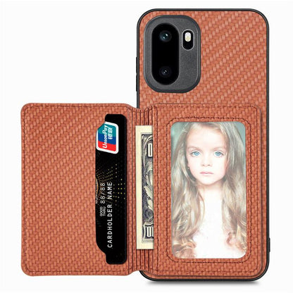 Carbon Fiber Magnetic Card Bag Phone Case, For OnePlus Ace 6 / 6T / 15R, For OnePlus 15, For OnePlus 13