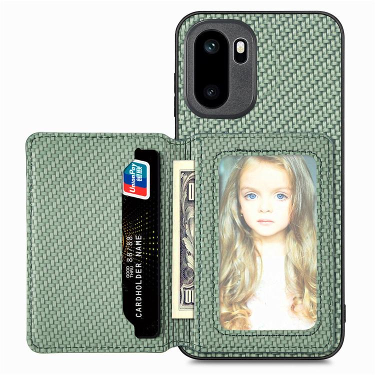 Carbon Fiber Magnetic Card Bag Phone Case, For OnePlus Ace 6 / 6T / 15R, For OnePlus 15, For OnePlus 13