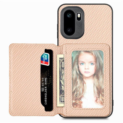 Carbon Fiber Magnetic Card Bag Phone Case, For OnePlus Ace 6 / 6T / 15R, For OnePlus 15, For OnePlus 13