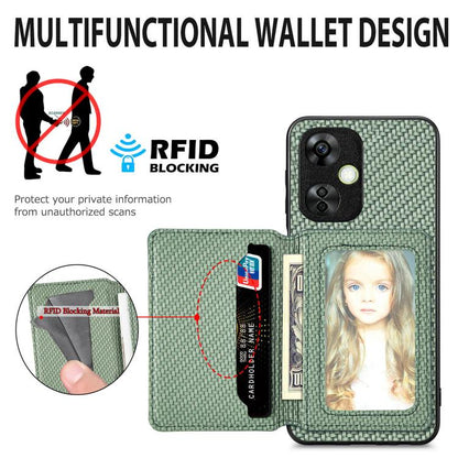 Carbon Fiber Magnetic Card Bag Phone Case, For OnePlus Ace 6 / 6T / 15R, For OnePlus 15, For OnePlus 13