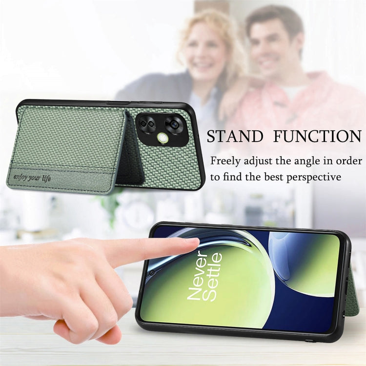 Carbon Fiber Magnetic Card Bag Phone Case