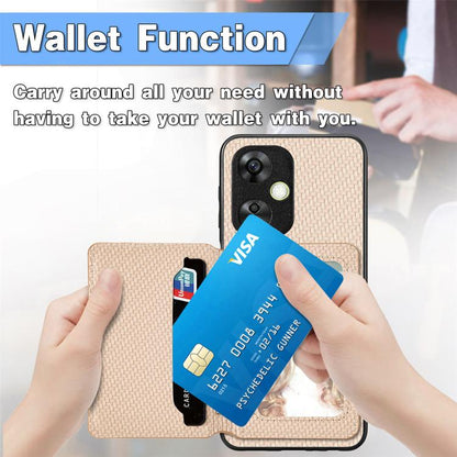 Carbon Fiber Magnetic Card Bag Phone Case