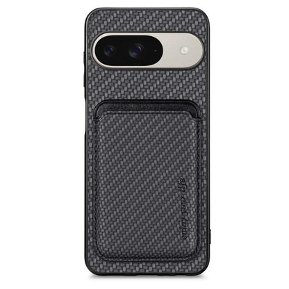 Carbon Fiber Leather Card Magsafe Phone Case, For Google Pixel 9 Pro XL, For Google Pixel 10 / 10 Pro, For Google Pixel 9 / 9 Pro, For Google Pixel 9a