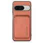 Carbon Fiber Leather Card Magsafe Phone Case, For Google Pixel 9 Pro XL, For Google Pixel 10 / 10 Pro, For Google Pixel 9 / 9 Pro, For Google Pixel 9a