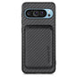 Carbon Fiber Leather Card Magsafe Phone Case, For Google Pixel 9 Pro XL, For Google Pixel 10 / 10 Pro, For Google Pixel 9 / 9 Pro, For Google Pixel 9a