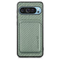 Carbon Fiber Leather Card Magsafe Phone Case, For Google Pixel 9 Pro XL, For Google Pixel 10 / 10 Pro, For Google Pixel 9 / 9 Pro, For Google Pixel 9a